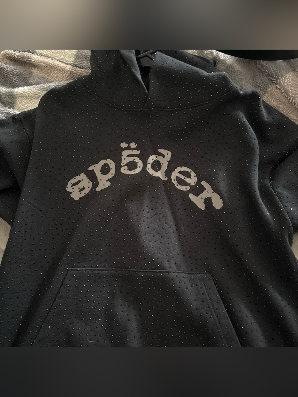 Black Ap5der Logo Hoodie - Men's Sweater
